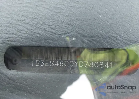 2000 Dodge Neon Highline from USA, damaged, VIN 1B3ES46C0YD780841